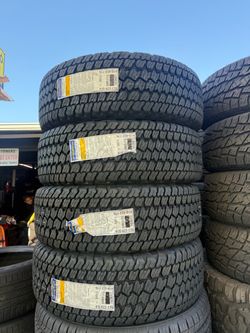 265/70R17 Goodyear at (4) new tires installed and balanced