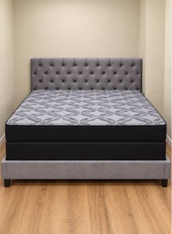 🌟 Special Queen Bed Frame with Mattress + Free Box Spring - Free Delivery Today