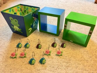 Frog theme bathroom and shower decor and accessories
