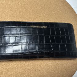 Michael Kors Croc Embossed Leather Continental Wallet 