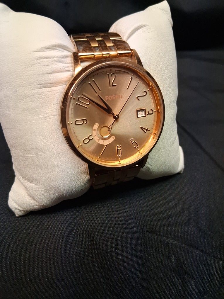 Fossil ES3789 Vintage Muse Rose Gold Dial Rose Gold  display picture 1