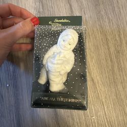 DEPT 56 SNOWBABIES SMALL SNOWBABY HOLDING STOCKING 