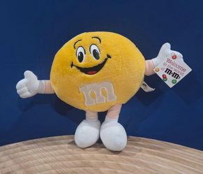Vintage 1994 Yellow M&M 11" Plush