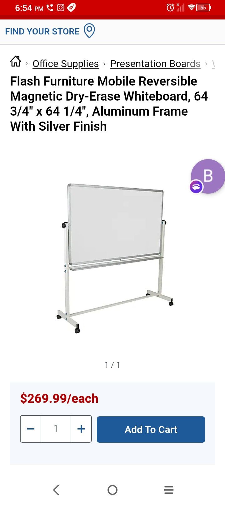Pro Magnetic White Board And Wireless 3in1 Printer 