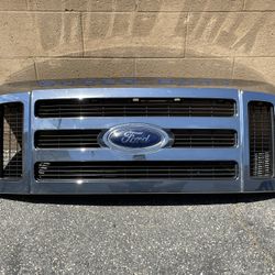08-10 Ford F-250 F-350 F-450 Super Duty Front Grill Chrome