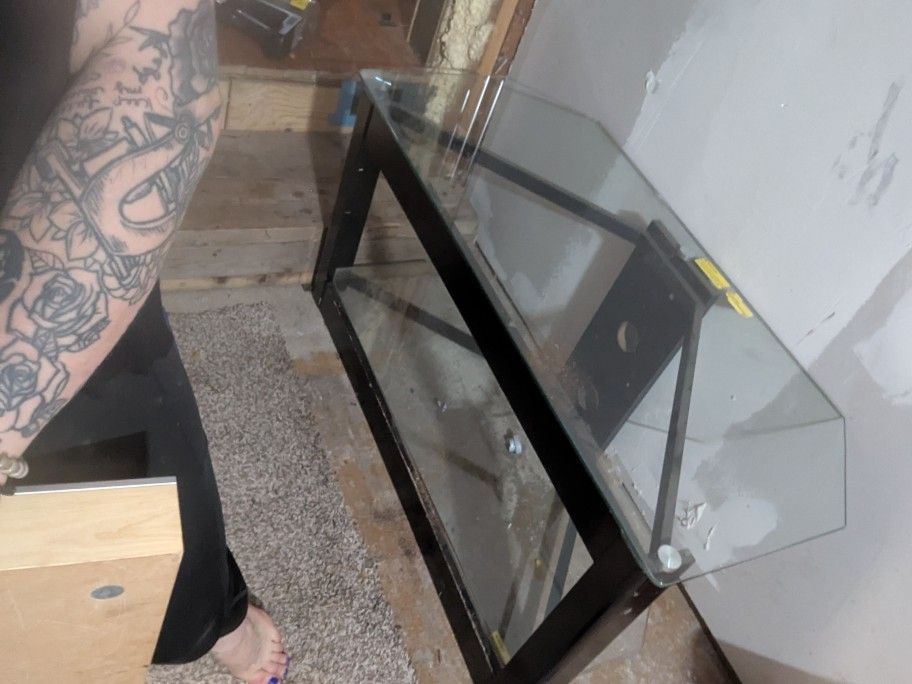 Glass TV Stand