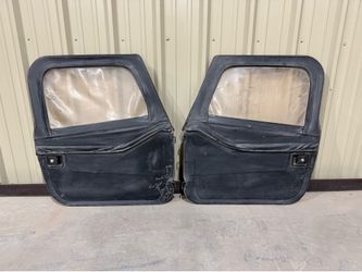 Jeep YJ CJ7 soft half doors and uppers