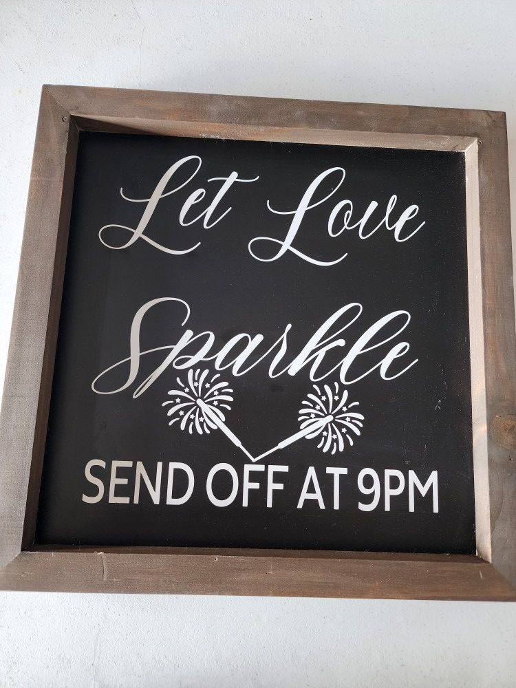 Sparkler Wedding Sendoff Sign Or Chalkboard 