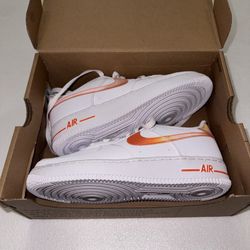 Nike Air Force 1 Next Nature Size 5Y White Orange AF1 Casual FJ4669 100