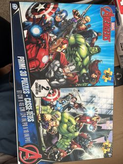3D MARVEL puzzles X2