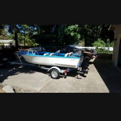 1958 Johnson Seaking W/ New Trailer