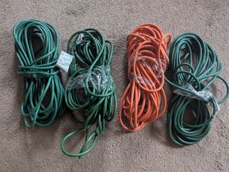Four extension cords