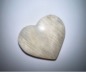 Selenite Heart Shaped Crystal Stone