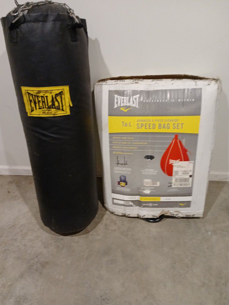 New Speed Bag And Heavy Bag