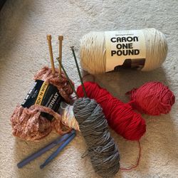 Bundle Of Knitting Supplies 
