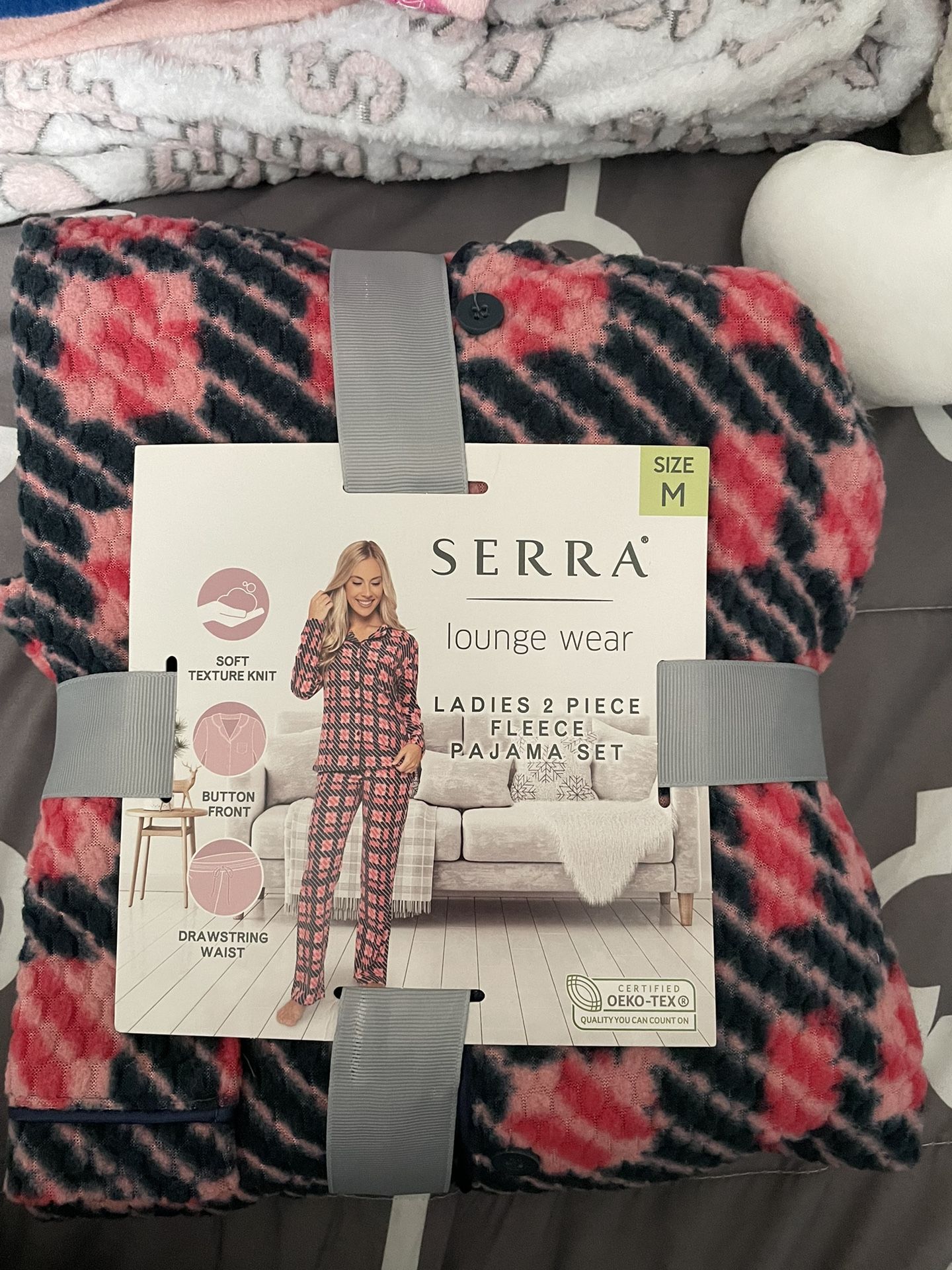 Serra Ladies 2 piece Fleece Pj Set