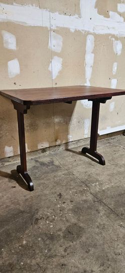 Vintage Wood Trestle Table. ( Wobbly)
