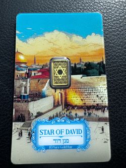 2026 Pamp 1 Gram Gold AU 999.9 Star of David #566 of 5000