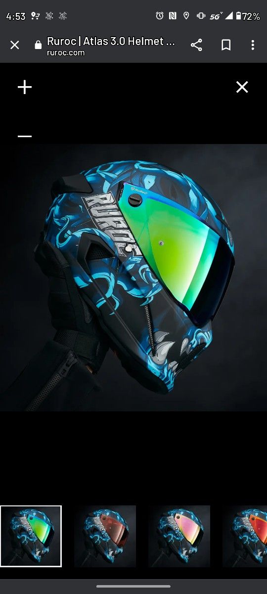Ruroc Motorcycle Helmet With Bluetooth