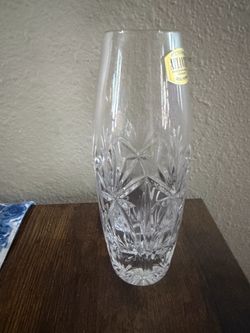 Vintage Atlantis Crystal 6in bud vase