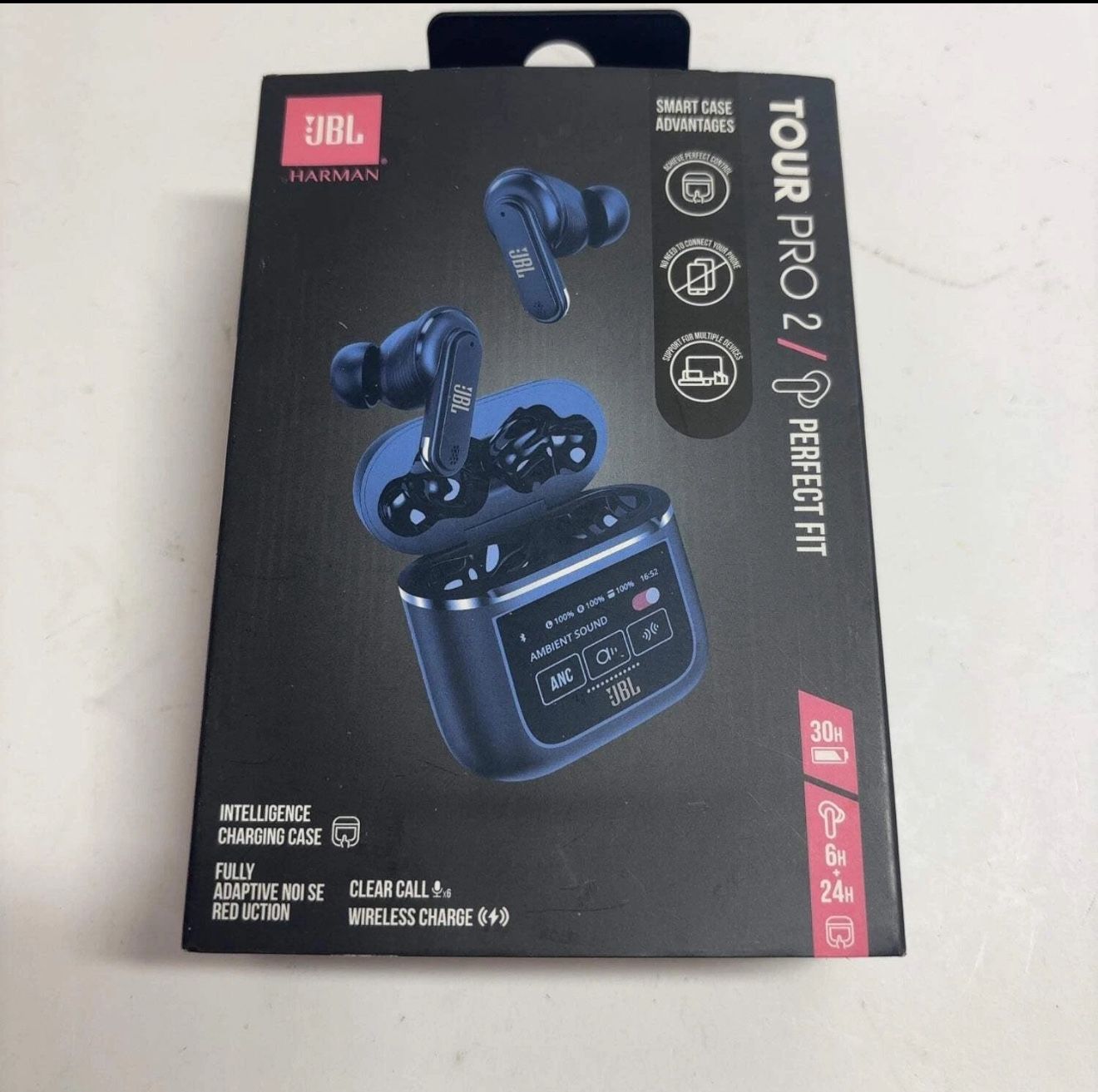 JBL Tour Pro 2 Noise Cancelling Wireless Earbuds