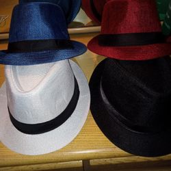 Fedora Hats (4 Ct) 