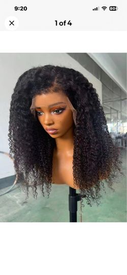 Curly Lace Front Wig Natural Black