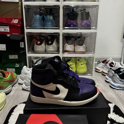 Jordan 1s Court Purple Size 8.5