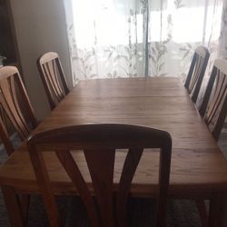 Oak Table With 6 Chairs