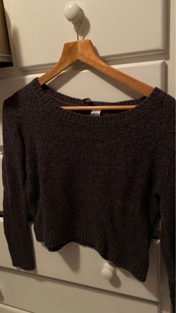 Blue crop sweater