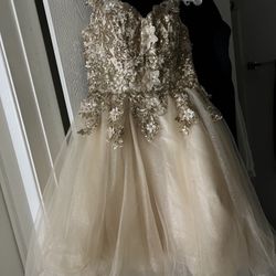 Dancing Queen Gold Formal Small Dress