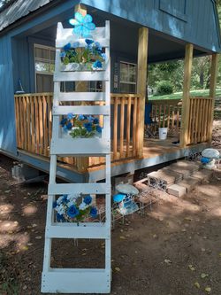 Hand made plant ladder