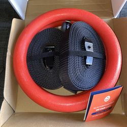 ABS Gymnastic Rings Gym Fitness Training Exercise Tool with Straps 