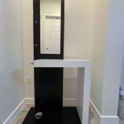 Entrance Console Table  With Mirror.