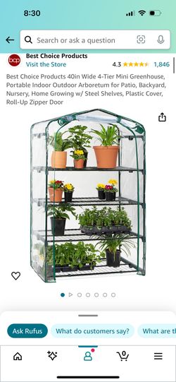 Greenhouse With 2 Grow Lights