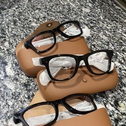 rayban meta glasses shiny black clear lens gen 2