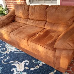 Comfortable Suede Leather Sofa