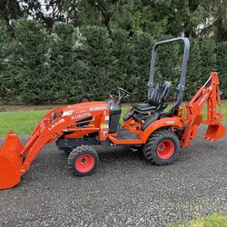 2018 Kubota BX23S 4x4 Tractor, Backhoe, Loader - 101 Hours