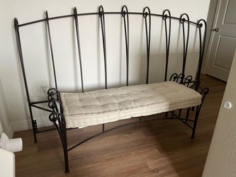 Bench and headboard