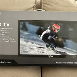 Tyler 16” TV- Portable Digital Rechargeable 