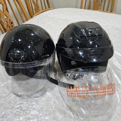 2 Motor Cycle Ultra Jet 1 And 2 Helmets 
