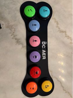 Dog talking communication buttons