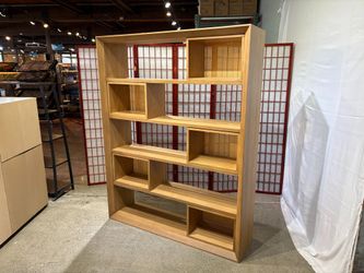 NEW! JOYBIRD Lois Bookcase with Adjustable Storage Boxes