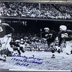 Charley Trippi Signed 8x10 Photo – “1947 NFL Champs” & “HOF 68” Inscriptions – Chicago Cardinals – COA