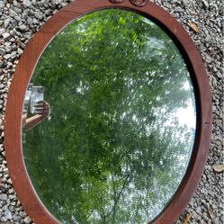 Antique Oval Mirror 