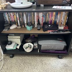 Black TV stand