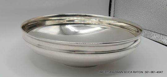 Tiffany & Co. Makers 925 Sterling Silver Bowl 7" 18941 VINTAGE  331.8 grams 
