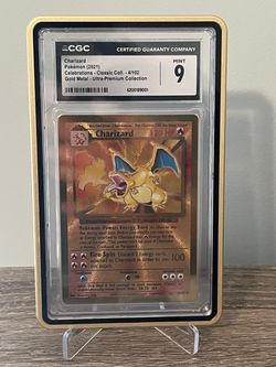 Charizard - 25th Celebrations Collection “Metal” CGC 9