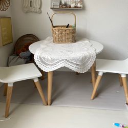 FIRM Price ) crate and kids table and chair toddler montessori crate and barrel toddler furniture arts craft