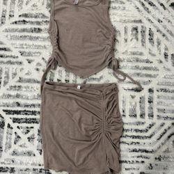 Crop Skirt Set